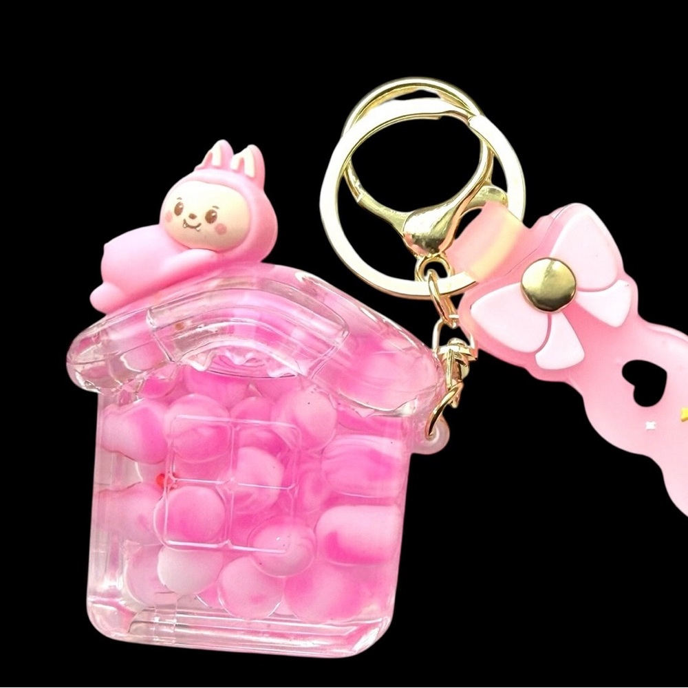 DANBAR ‘bubu on da house! Water Globe Keychain/Bag Charm - NWT